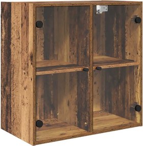 vidaXL Fali Szekrény Öreg fa 68 x 37 x 68,5 cm Faanyag