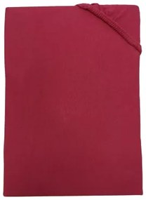Jersey bordó lepedő TiaHome - 70x140cm