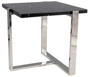 Vela tárgyalóasztal - négyzet, fekete/ezüst
