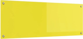 vidaXL Konyhai splashback Sárga 110 x 40 cm edzett üveg