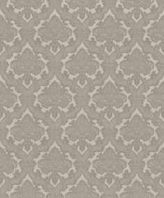 Glamour tapĂ©ta stĂlusos szĂŒrke vinil növĂ©nyi dĂsz Rasch