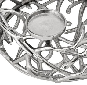 Eglo 422056 - Gyertyatartó OROQUIETA 13,5x35 cm ezüst