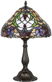 Rábalux 8090 Mirella Tiffany asztali lámpa bronz E27 IP20