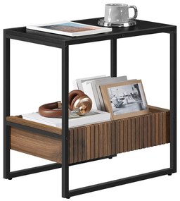 E1082 BK tárolóasztal, fekete