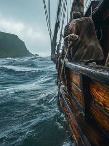 Poszter 60x80cm HajĂł a hullĂĄmokon