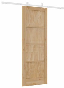Tolóajtó Természetes és fehér 73.5 x 198.5 cm