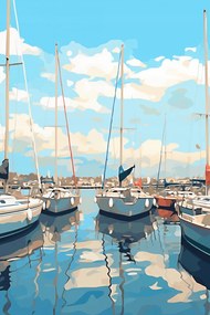 Poszter 61x91,5cm Kubista Marina