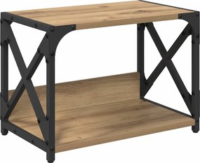 vidaXL Nyomtatóállvány Artisan tölgy 44 x 26 x 31.5 cm Faanyag