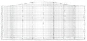íves horganyzott vas gabion kosár 400x30x160/180 cm