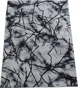 Plüss szőnyeg márvány, szürke 133x190 a szobába