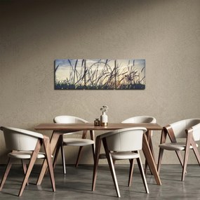 Réti virágok képe (órával) (90x30 cm)