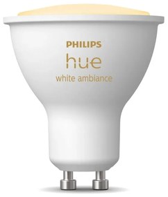 LED okos izzó GU10, 4 W White ambiance – Philips Hue