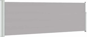 vidaXL szürke kihúzható oldalsó teraszi napellenző 100 x 300 cm