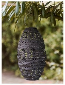 Sötétszürke napelemes kültéri LED lámpás (magasság 40 cm) Foxdale – House Nordic