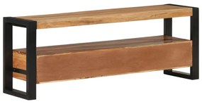 tömör akácfa TV-szekrény 120 x 30 x 45 cm