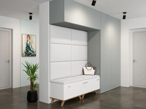 Kárpitozott fali panel Pazara 70x40 (öko-bőr soft 017 (fehér). 1054351