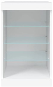 fehér tálalószekrény LED-világítással 41 x 37 x 67 cm