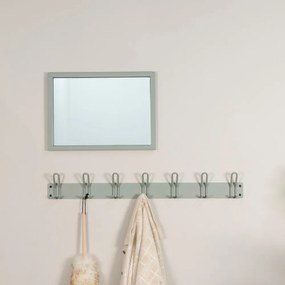 Szürkészöld fém fali fogas 100 cm Miles – Spinder Design