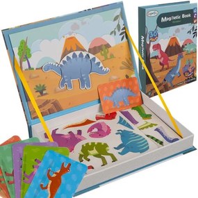 Mágneses puzzle - dinoszauruszos