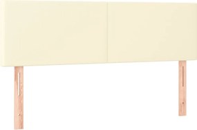 2 db krémszínű műbőr fejtámla 72 x 5 x 78/88 cm