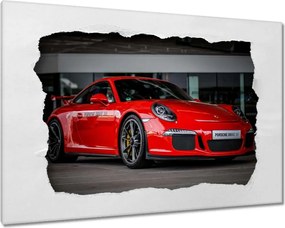Vászonkép 120x80 Piros Porsche