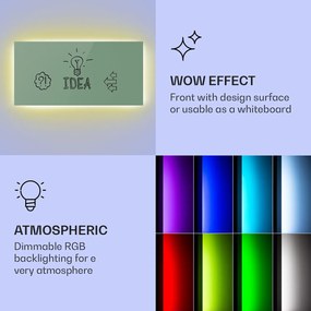 Klarstein Mojave 1000 smart, infravörös hősugárzó 2 az 1-ben, konvektor, 120 x 60 cm, 1000 W, RGB világítás