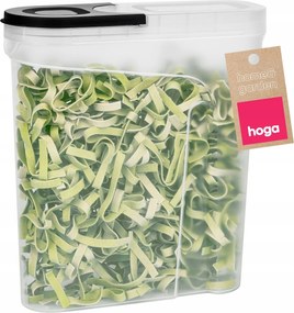 Hoga 1014 Tartó Élelmiszer Tárolásához, 2,4l, fekete