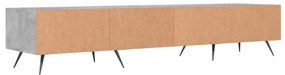 betonszürke szerelt fa TV-szekrény 150 x 36 x 50 cm