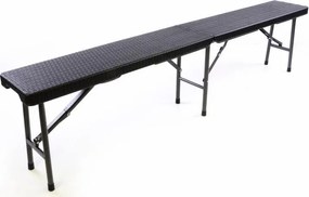 GARTHEN Kerti összecsukható bútor készlet  fekete