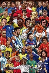 Plakát Legendary Footballers