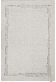 Világosszürke gyapjú szőnyeg 200x300 cm Morphic Rocca – Agnella