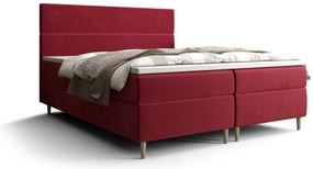 Franciaágy Boxspring 140 cm Flu Comfort (bordó) (matraccal és tárolóhellyel). 1055920