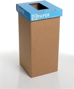 Szelektív hulladékgyűjtő, angol felirat, 20 l, RECOBIN Mini, kék (URE024)