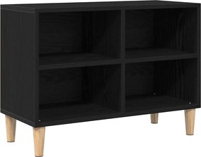vidaXL TV szekrény Fekete tölgy 69,5 x 30 x 50 cm Faanyag