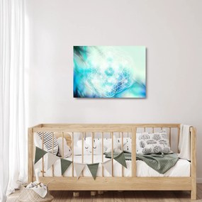 Kép - Merkaba türkiz háttérrel (üvegen) (70x50 cm)