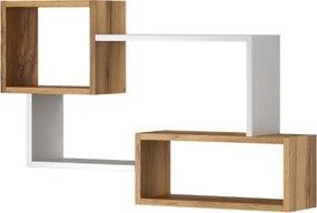 Fali polc 119x18x55cm fekete FUR1962-1