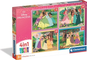 Disney Hercegnők Colloquy 4 az 1-ben puzzle Clementoni