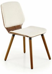 K511 szék, krémes / dió