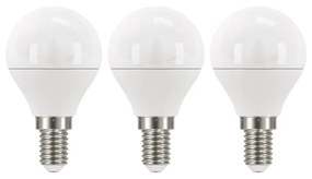 Classic Mini Globe Natural White 3 db LED izzó, NW, 5W E14 - EMOS