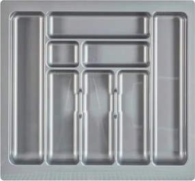 Evőeszköztartó utántöltő konyhai fiókhoz 60 cm szürke 535x490MM