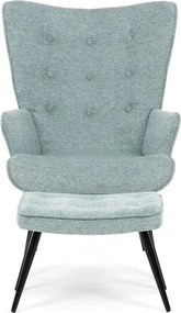 Relaxációs fotel, kék, bársony kárpit, AK-303 BLUE2