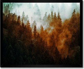 Poszter fekete keretben 50x40 Őszi táj Hegyek