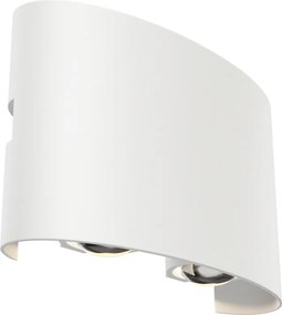 MAYTONI O417WL-L4W3K STRATO Modern Kültéri Fali Lámpa Fehér, Fekete LED IP54
