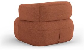 Téglavörös buklé fotel Jenny – Micadoni Home