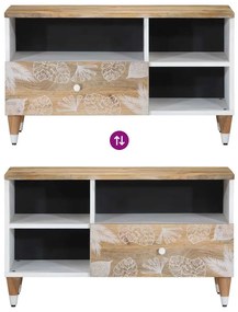 tömör mangófa TV-szekrény80x33,5x46 cm