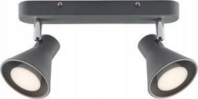 Nordlux Eik spotlámpa 2x35W GU10, szürke, fém, forgófejjel