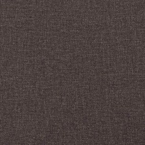 Étkező Székek kerékkel 2 pcs sötétbarna 57 x 66 x 94 cm szövet