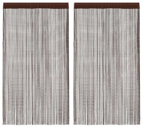 2 db barna zsinórfüggöny 100 x 250 cm