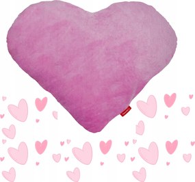 Díszpárna szív ajándék díszpárna rózsaszín 40 cm