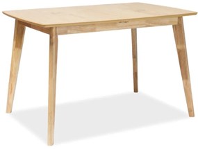 AKCIÓ Étkezőasztal tölgy dekor asztallappal BRANDO 120(160)x80, kihúzható II. osztály